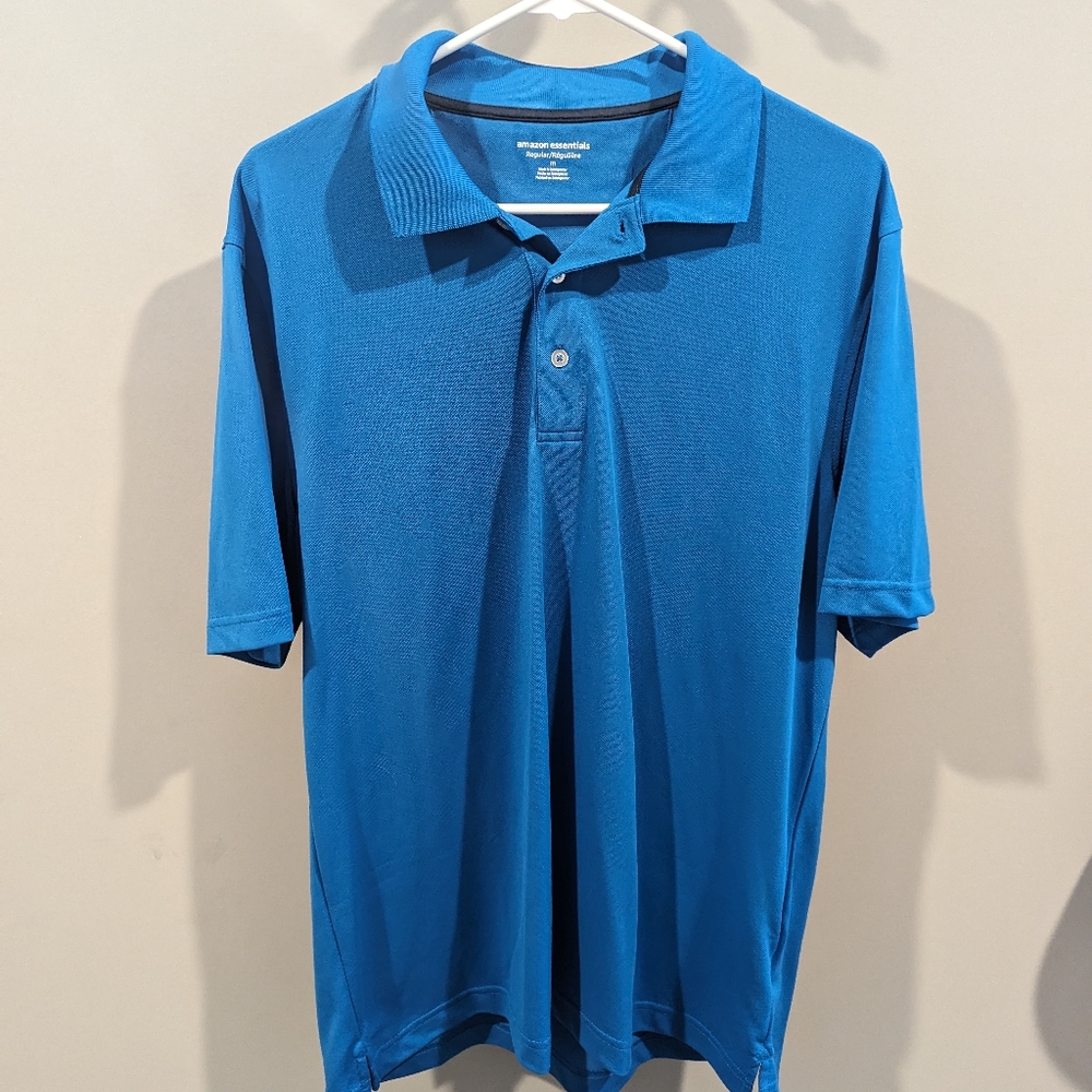 Blue polo shirt